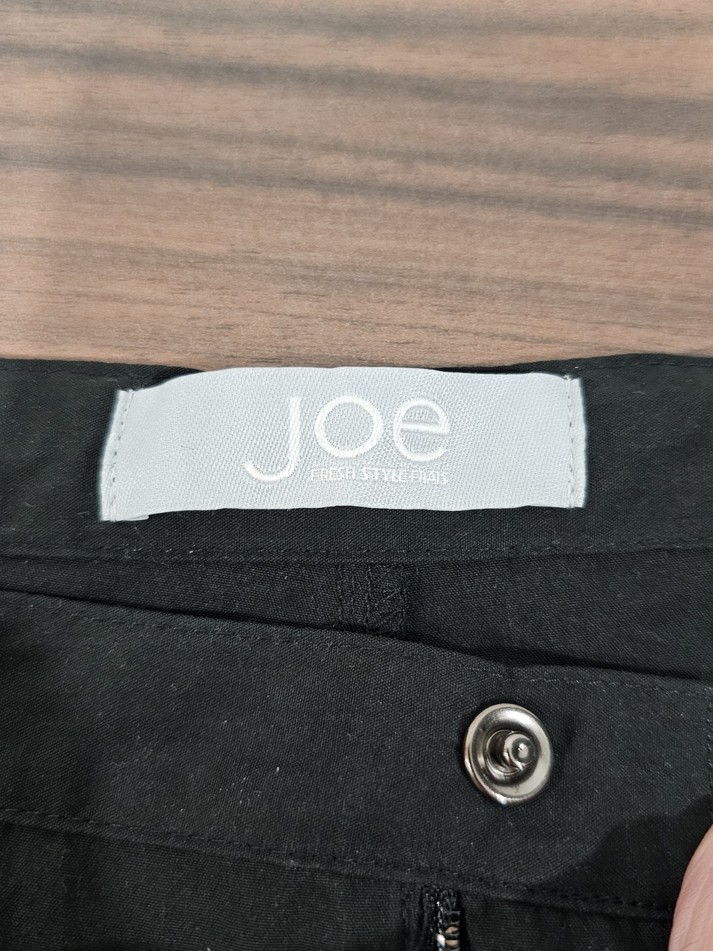 JoeFresh Black WideLeg Utility Pants Drawstring Cargo Minimalist Quiet Luxury 10 - Picture 4 of 13